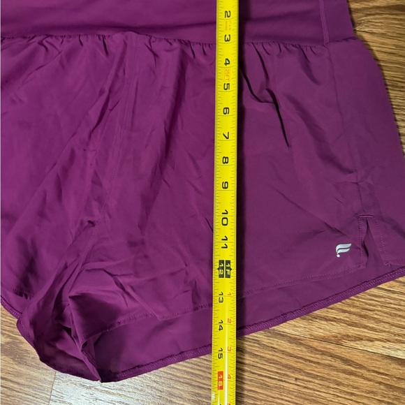 🆕 Fabletics Sun Chaser Shorts 3” Berry With Built In Biker Shorts XL - Picture 7 of 12